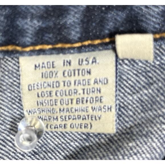 Vintage CALVIN KLEIN Dark Wash Straight Fit Size 12 90’s Made in USA EUC - Picture 3 of 11